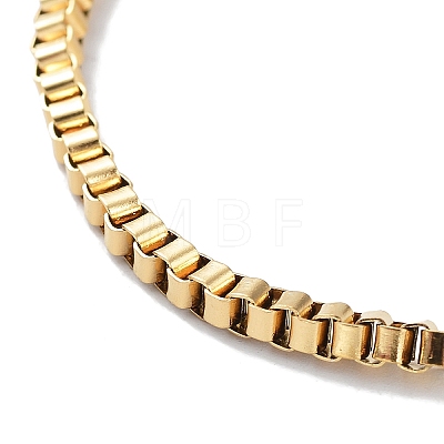 316 Surgical Stainless Steel Box Chain Bracelet BJEW-M305-06G-1