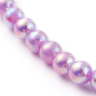 Acrylic Beaded Bracelet & Necklace Set for Kids SJEW-JS01207-01-1