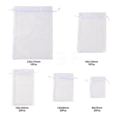 5 Style Organza Gift Bags with Drawstring OP-LS0001-01B-1