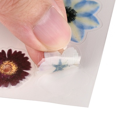 Waterproof Plastic Self Adhesive Stickers DIY-F064-13E-1