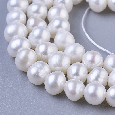 Potato Natural Cultured Freshwater Pearl Beads Strands X-PEAR-E007-4-5mm-AAA-1