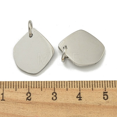 Non-Tarnish 304 Stainless Steel Stamping Blank Tag Pendants STAS-L022-428P-1