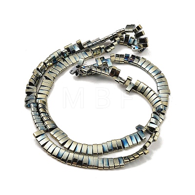 Electroplated Non-magnetic Synthetic Hematite Beads Strands G-G089-A02-18-1