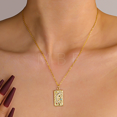 Brass Pendant Necklaces HA5496-1-1