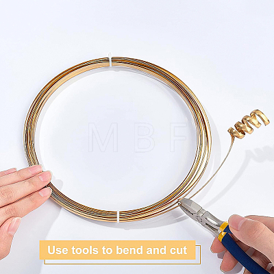 Half Round Brass Wire for Jewelry Making CWIR-WH0003-02-B-1