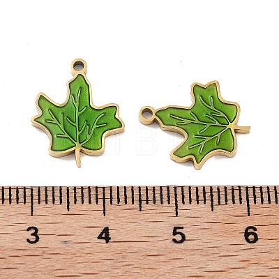 Ion Plating(IP) 316 Stainless Steel Enamel Pendants STAS-U014-71G-02-1