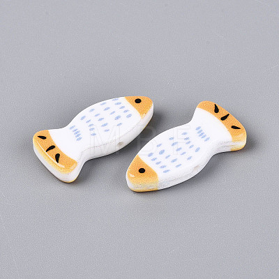 Printed Opaque Resin Beads RESI-N043-22E-1