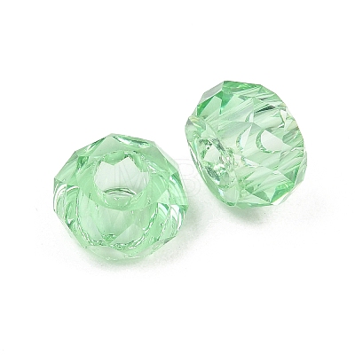 Transparent Resin European Beads RESI-XCP0002-46-1