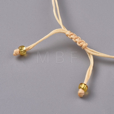 Adjustable Glass Seed Beads Braided Bead Bracelets BJEW-D442-39-1