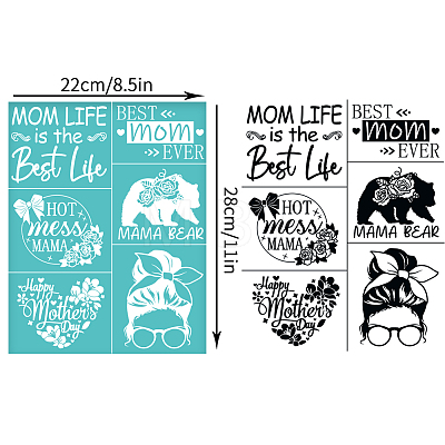 Self-Adhesive Silk Screen Printing Stencil DIY-WH0338-321-1