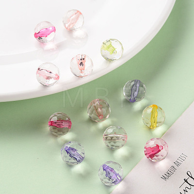 Transparent Acrylic Beads TACR-S154-10A-1