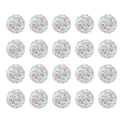 Pave Disco Ball Beads RB-YW0001-09-1