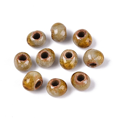 Handmade Crackle Porcelain Beads PORC-Q008-06A-11-1