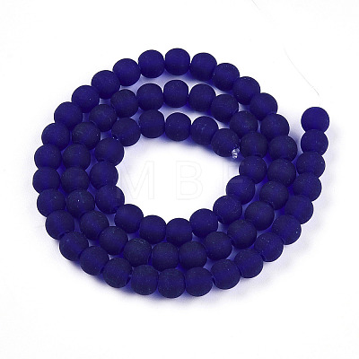 Transparent Glass Beads Strands GLAA-T032-T6mm-MD15-1