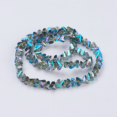 Electroplate Glass Beads Strands EGLA-J146-6mm-FR01-1