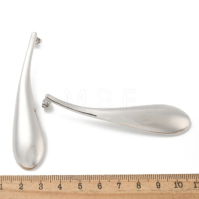 304 Stainless Steel Teardrop Stud Earrings for Women EJEW-M089-07P-1