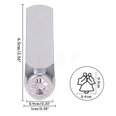 Iron Metal Stamps AJEW-BC0005-39J-1