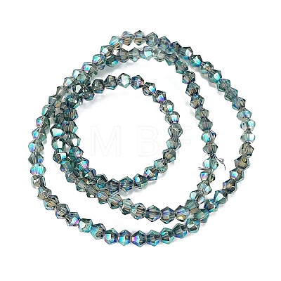 Transparent Electroplate Glass Beads Strands EGLA-A039-T3mm-UA12-1