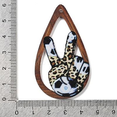 Double-sided Printed Acrylic  Pendants OACR-S-040-01D-1