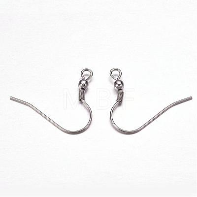 304 Stainless Steel Earring Hooks STAS-F117-23P-1