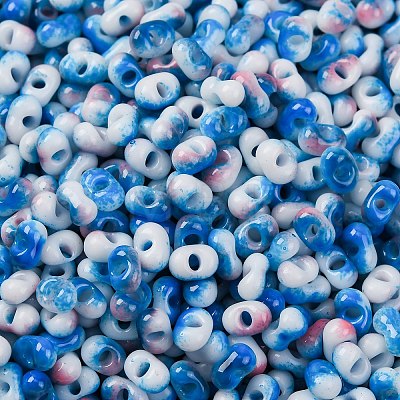 Baking Paint Glass Seed Beads SEED-C003-01F-1