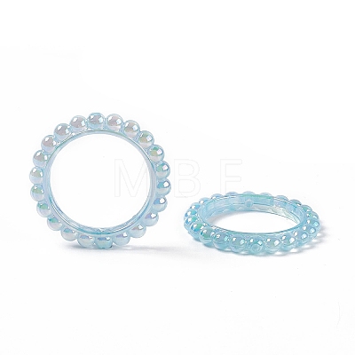 UV Plating Opaque Acrylic Beads Frames PACR-M003-03B-1