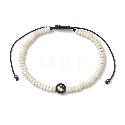 Adjustable Nylon Cord Braided Bead Bracelets for Men BJEW-JB11295-01-1