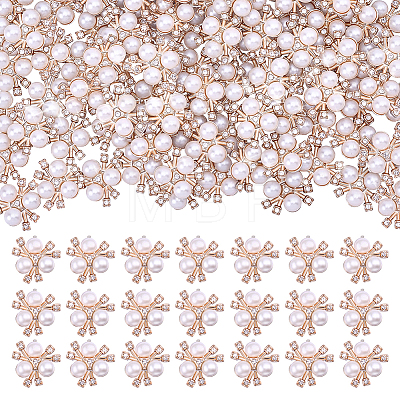 120Pcs Alloy Resin Cabochons ALRI-ME0001-04G-1