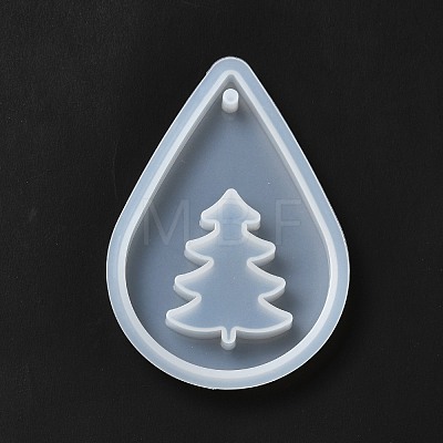 DIY Christmas Tree Pendant Silicone Molds DIY-G056-A03-1
