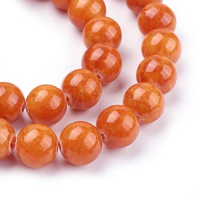 Natural Yellow Jade Beads Strands G-G598-12mm-YXS-1