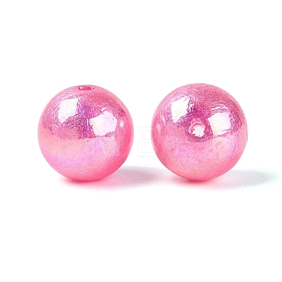 UV Plating Opaque Acrylic Beads SACR-Q005-01G-1