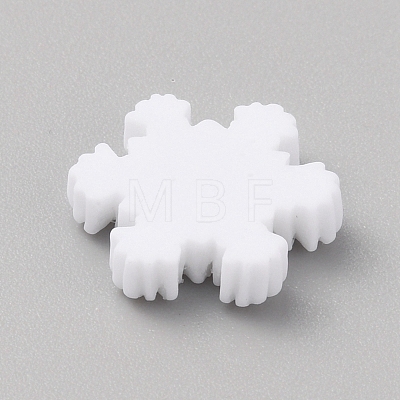 Christmas Opaque Resin Cabochons LS-RESI-WH0038-06B-1