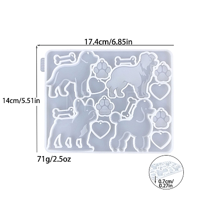 Food Grade DIY Pendant Silicone Molds PW-WG1755B-01-1