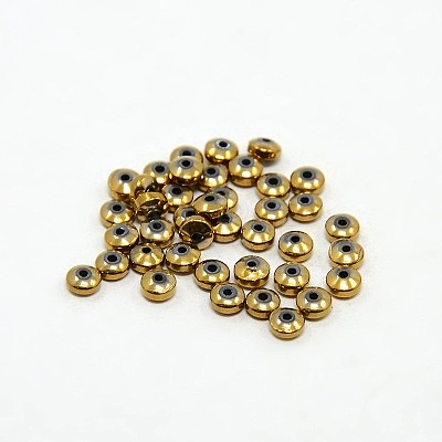 Electroplate Non-magnetic Synthetic Hematite Beads Strands G-J216C-06-1