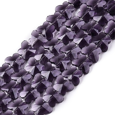 Transparent Glass Beads Strands GLAA-Q118-01A-B08-1