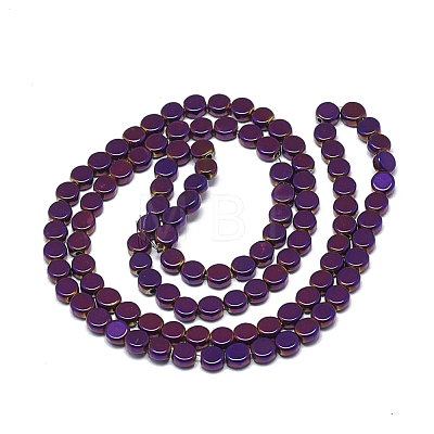 Electroplate Non-magnetic Synthetic Hematite Beads Strands G-Q486-102-1