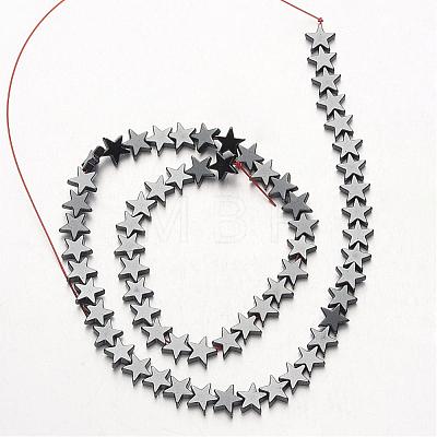 Non-magnetic Synthetic Hematite Bead Strands G-F300-24C-09-1