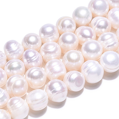 Natural Cultured Freshwater Pearl Beads Strands X-PEAR-N013-17N-01-1