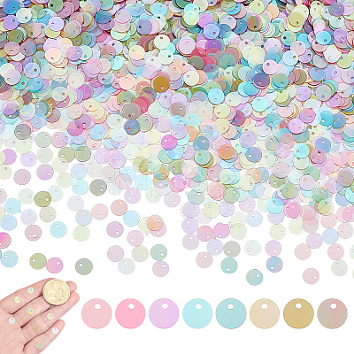2400Pcs PVC Paillette/Sequin Pendants FIND-HY0005-24C-1