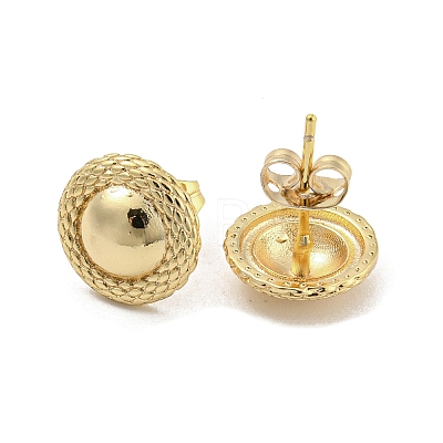 Brass Ear Studs EJEW-P261-08G-1