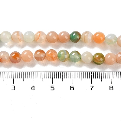 Natural Striped Agate/Banded Agate Beads Strands G-Z060-A01-A16-1