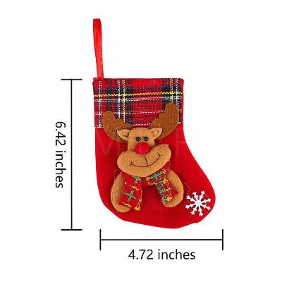 8Pcs Cloth Christmas Stockings Sets JX065A-1