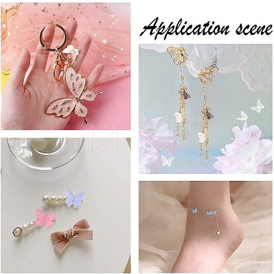 Two Tone Transparent Spray Painted Glass Charms GLAA-T016-22-1