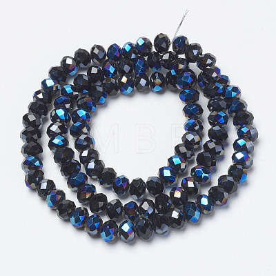 Electroplate Glass Beads Strands EGLA-A034-T2mm-I03-1
