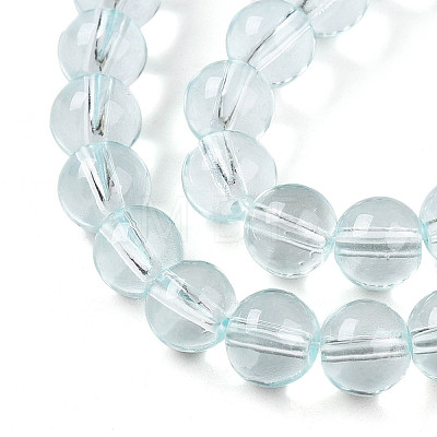 Baking Paint Transparent Glass Beads X1-DGLA-N006-8mm-07-1