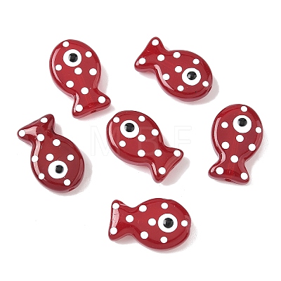 Baking Paint Glass Enamel Beads X-LAMP-D303-04C-1