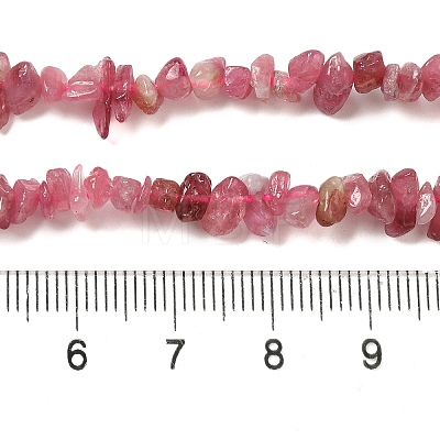 Natural Red Tourmaline Beads Strands G-L608-B07-01-1