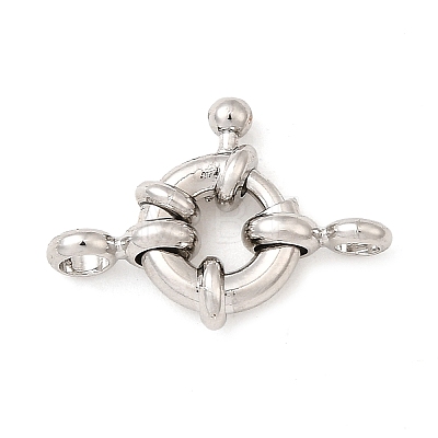 Brass Spring Ring Clasps KK-D407-01P-A-1
