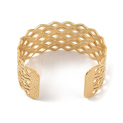 Hollow Wide Version Open Cuff Bangles BJEW-U006-03G-05-1