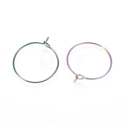 Ion Plating(IP) 316L Surgical Stainless Steel Hoop Earring Findings LS-STAS-D164-05M-1